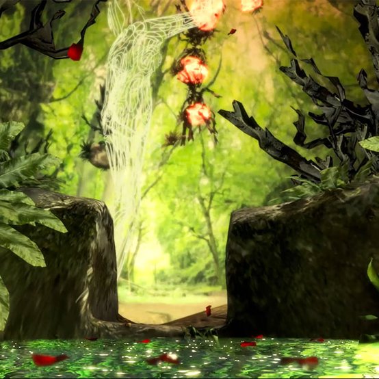 Still from the Mammary Mountain VR experience by Camille Baker, Tara Baoth Mooney + Tara Maf’j Alvarez,