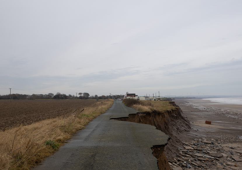 Managed Retreat: coastal erosion (2023, UK). Photo: Ben Mehigan
