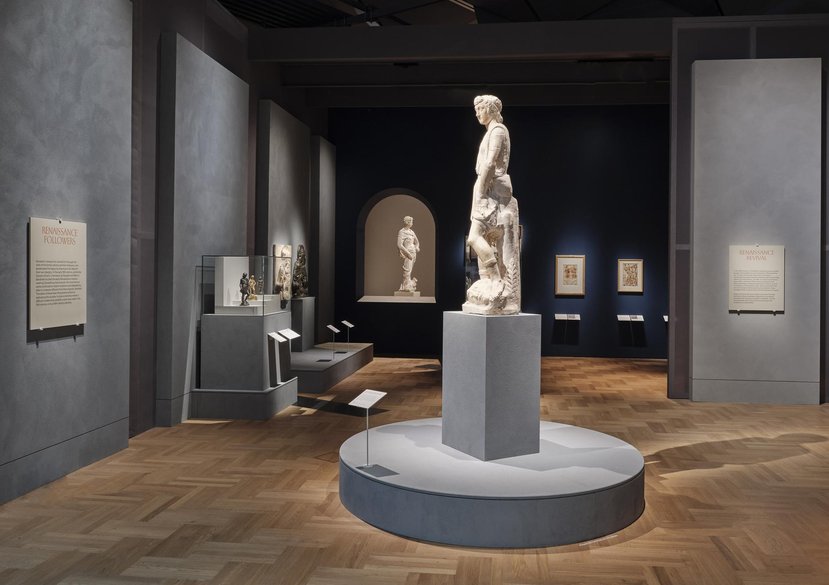 Exhibition graphic design for Donatello: Sculpting the Renaissance, Victoria & Albert Museum, 2023.