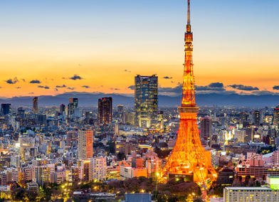 Tokyo city at night