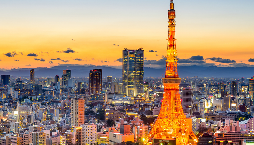 Tokyo city at night
