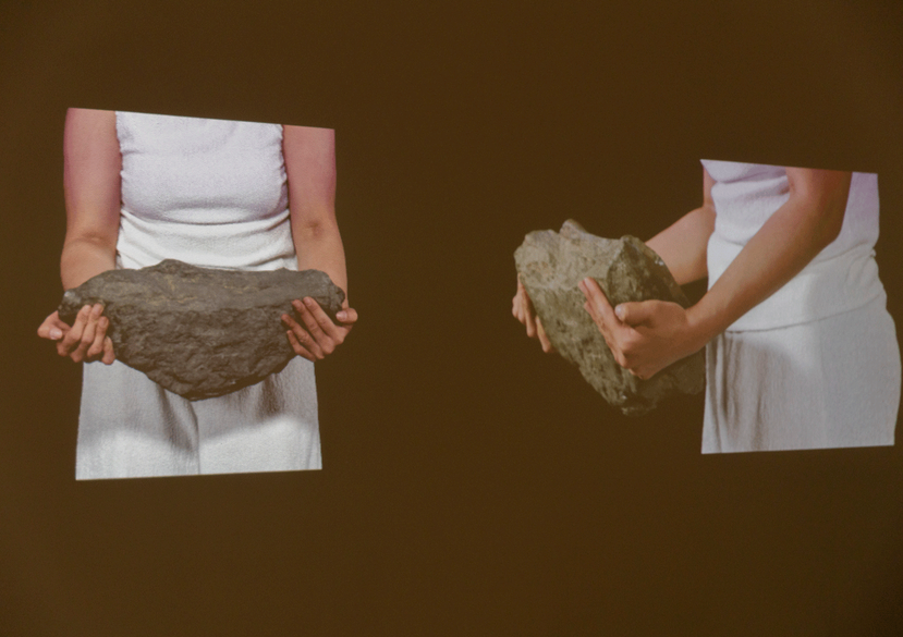 Meeting with Your Boulder by Yiran Liu (MA Information Experience Design, 2026). Photo: Sara Sahores.