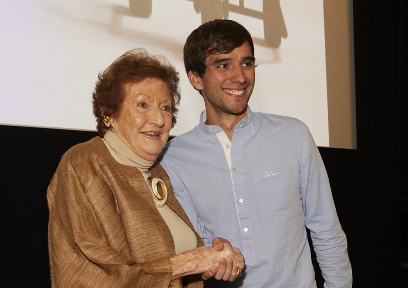 Michael Strantz, winner of the Hamlyn Walker Challenge with Lady Hamlyn