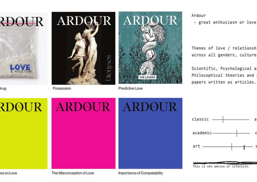 Ardour by Keri Newman, Editorial Design Spring 2026