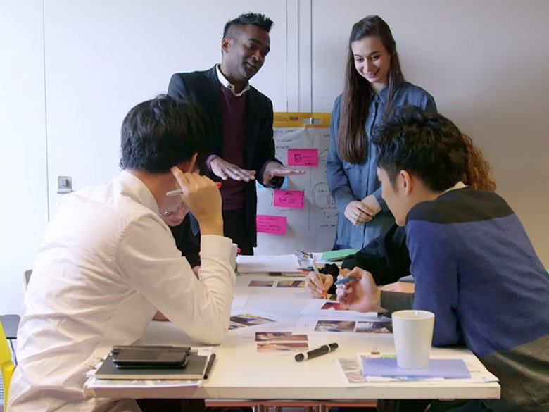 Rama and Ninela delivering a Creative Leadership workshop to a Japanese technology company, 2018 (photo: Ben Garfield)
