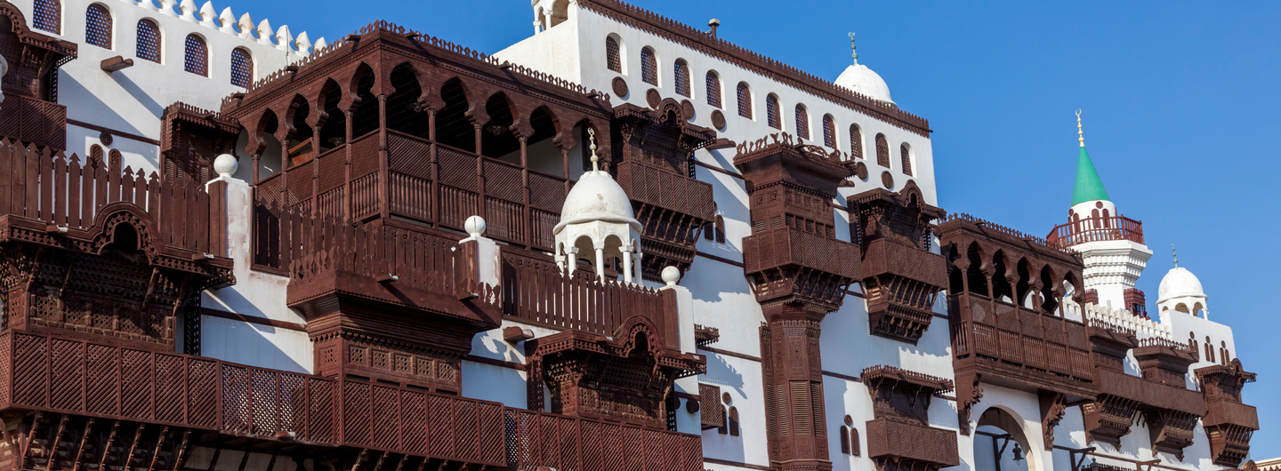 Old city in Jeddah, Saudi Arabia