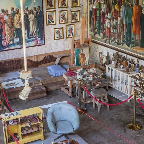 Barrington Watson's studio in Orange Park Estate