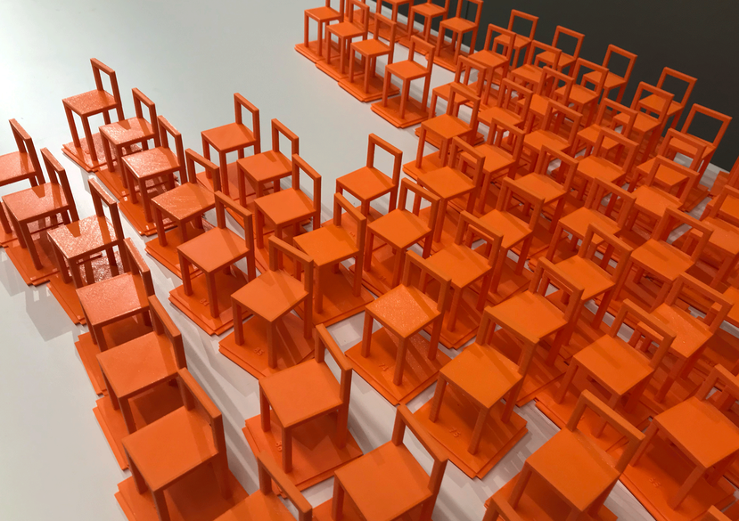 Data chairs. 100 chair permutations based on recommended anthropometric guidelines