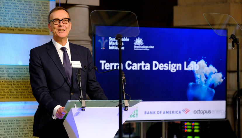 Paul Thompson speaking at the Terra Carta Design Lab COP26 Event