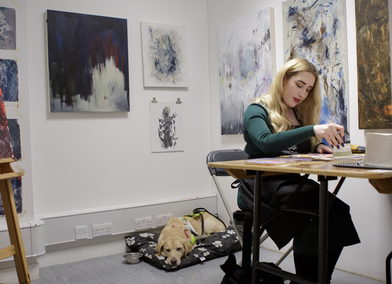 Kimberley in her studio.