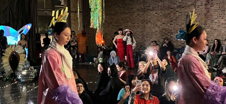 Performance at Dada Ball, CAP Festival 2024, Hangar Gallery