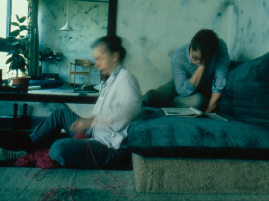 A photograph of two people