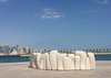 Saloua Raouda Choucair, Bench, 1969-71, collection of Mathaf: Arab Museum of Modern Art, Doha, installed in MIA Park, Doha, Qatar