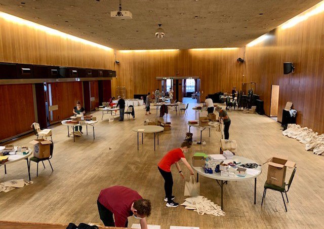 Putting the packs together