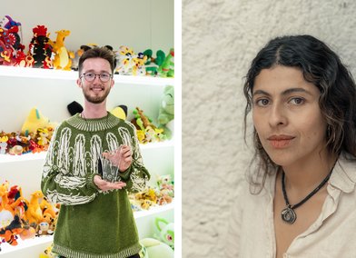 Profile photos of Zachary Miller-Waugh and Aileen Gavonel