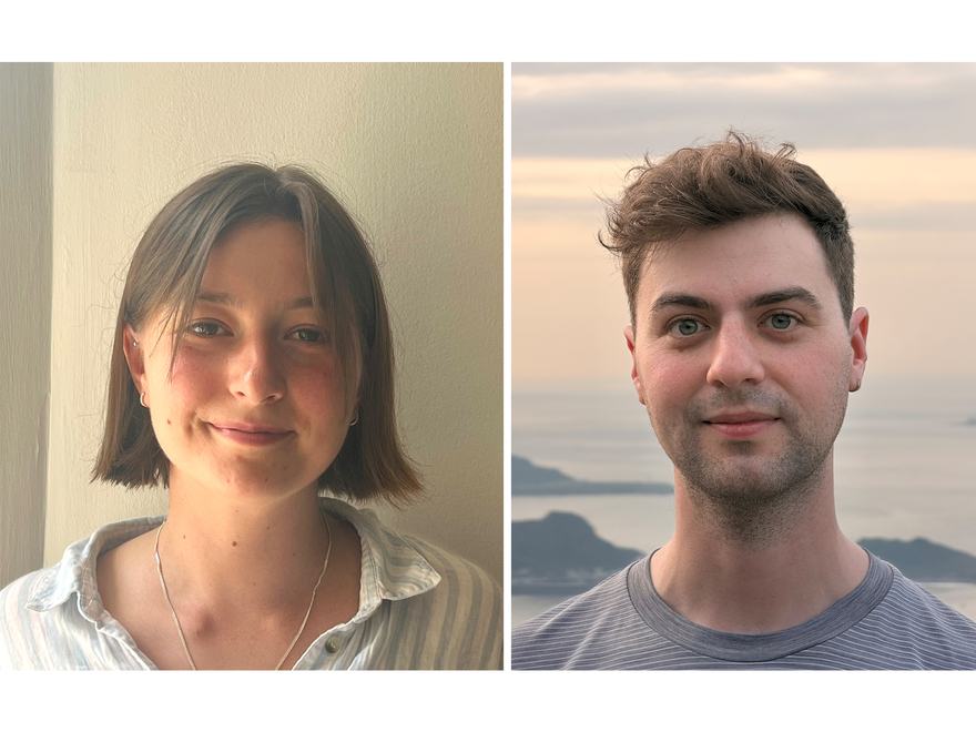 Headshots of Emily Millward and Joey More
