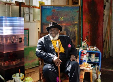 Portrait of Sir Frank Bowling