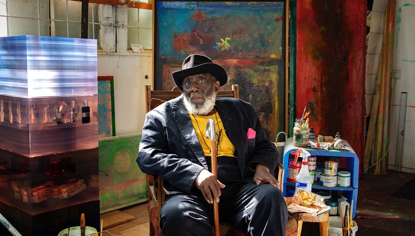 Portrait of Sir Frank Bowling