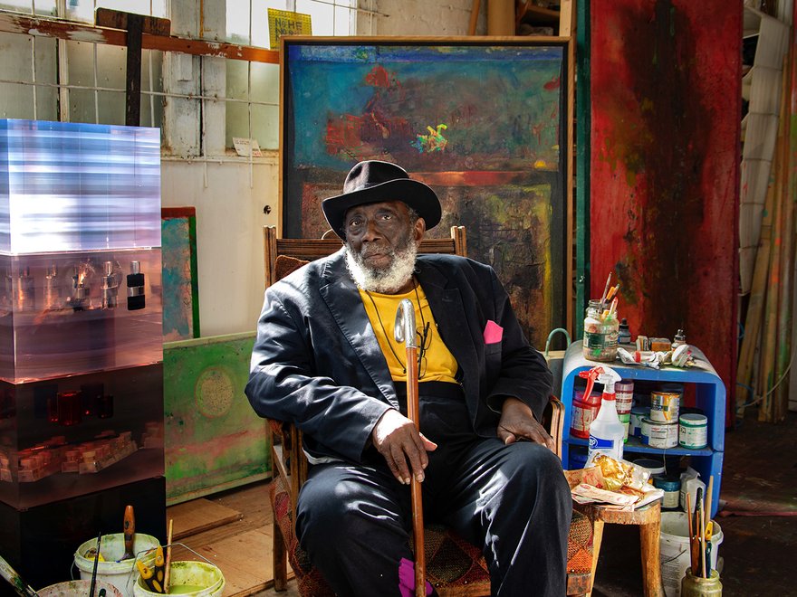 Portrait of Sir Frank Bowling