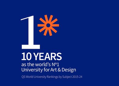 10 years as the world's number 1 university for art & design