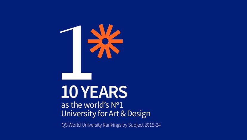 10 years as the world's number 1 university for art & design