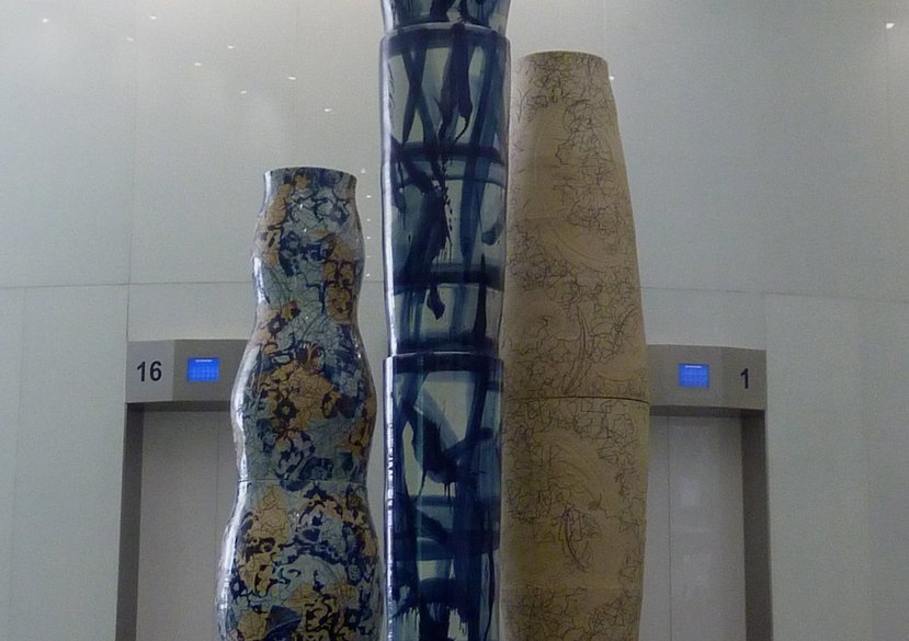 A Commission of Three Monumental Ceramic Sculptures, Doha, Qatar Arab Emirates, 2013