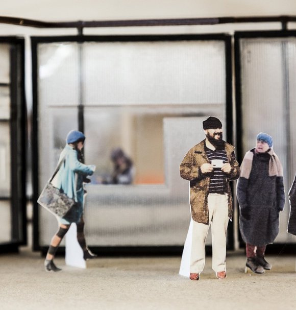 Detail of architectural model