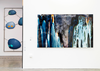 Work by Demi Danka (MA Painting, 2025) (foreground, right) and Gemma Holzer (MA Painting, 2025) (background, left). Photo: Thomas Moen.