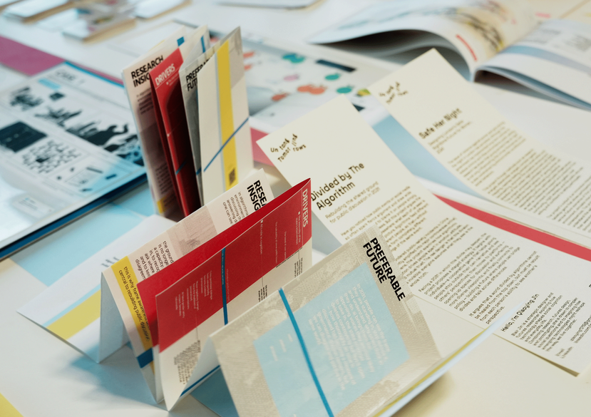 Divided by the Algorithm by Qioaying Jin at Design Futures MDes graduate show. Photo: Yuqin Xie
