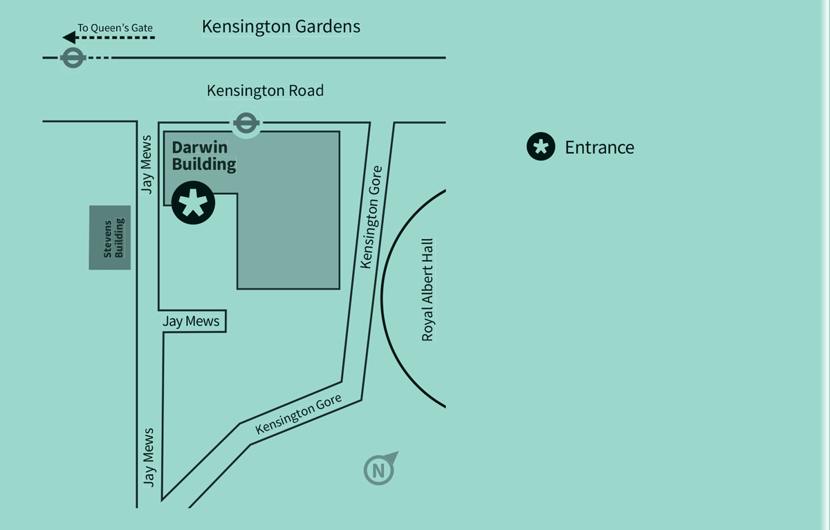 RCA2026 School of Architecture Show campus map