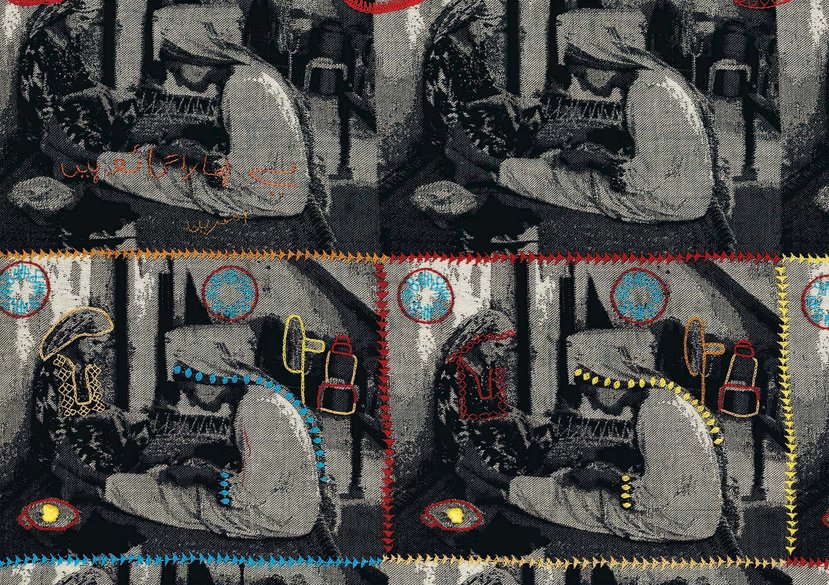 Textile dialogue series 7. Jacquard weave (Seher) and stitch-craft (Artisans) interaction