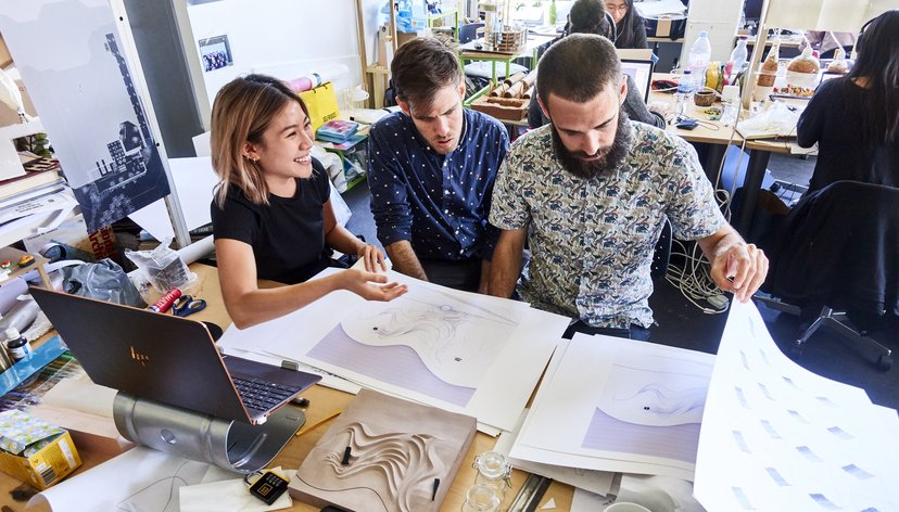 Reviewing work in the School of Architecture Studios