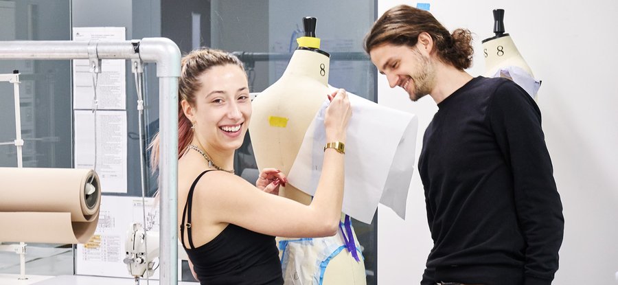 At work in the Graduate Diploma Studios (photo: Richard Haughton)