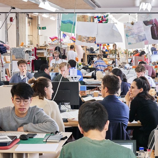 Activity in the School of Architecture Studios (photo: Richard Haughton)