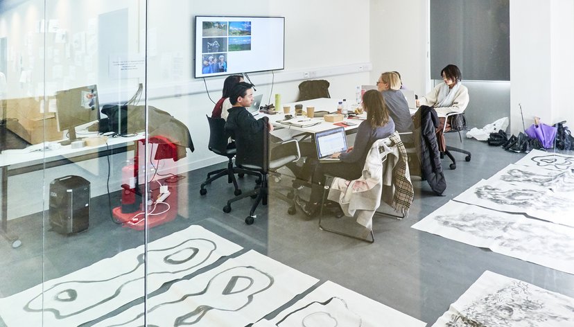 Meeting room in the School of Communication Studios, White City (photo: Richard Haughton)