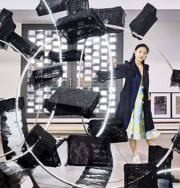 Dante's Purgatorio: Higher Dimensions by Kassandra Wei (MA Sculpture, 2022) at RCA2022 graduation show at the RCA’s new Battersea campus