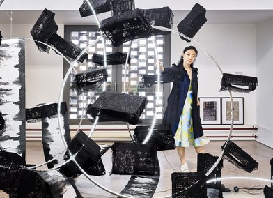 Dante's Purgatorio: Higher Dimensions by Kassandra Wei (MA Sculpture, 2022) at RCA2022 graduation show at the RCA’s new Battersea campus