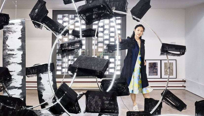 Dante's Purgatorio: Higher Dimensions by Kassandra Wei (MA Sculpture, 2022) at RCA2022 graduation show at the RCA’s new Battersea campus