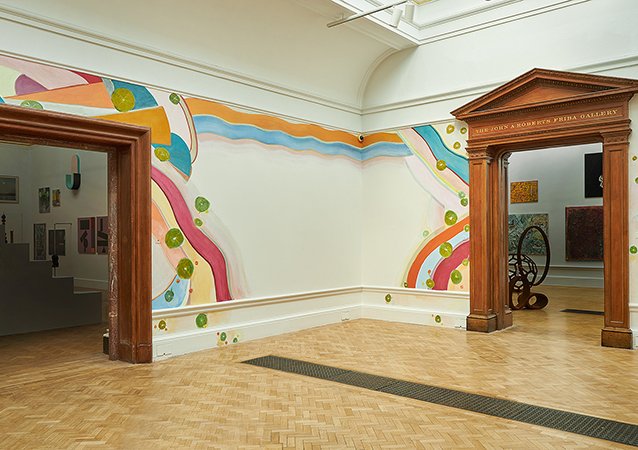 Nasturtiums or Hollyhocks, Mural Commission, Royal Academy Summer Show, London 2021