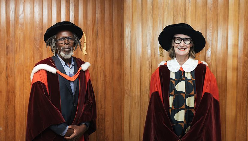 RCA Honorary Doctors Hurvin Anderson and Orla Kiely by Amelia Allen