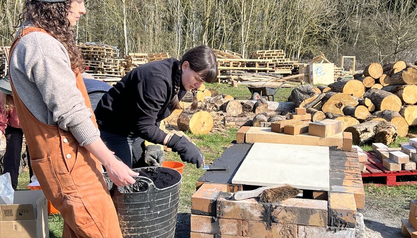 Fast Fire kiln building workshop at Oxford Kilns, March 2025
