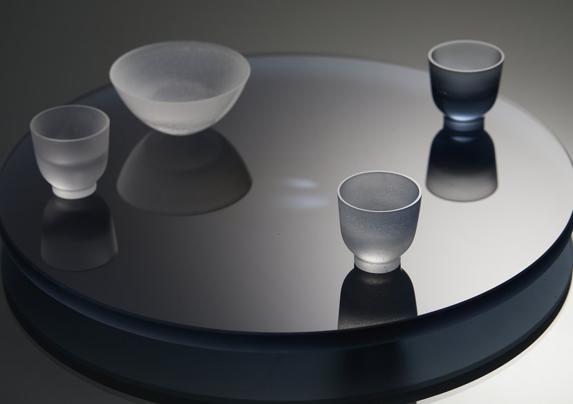 Rhossili Mist Centrepiece Platter, Transitions in Glass Exhibition, 2nd Place Design Award 2022