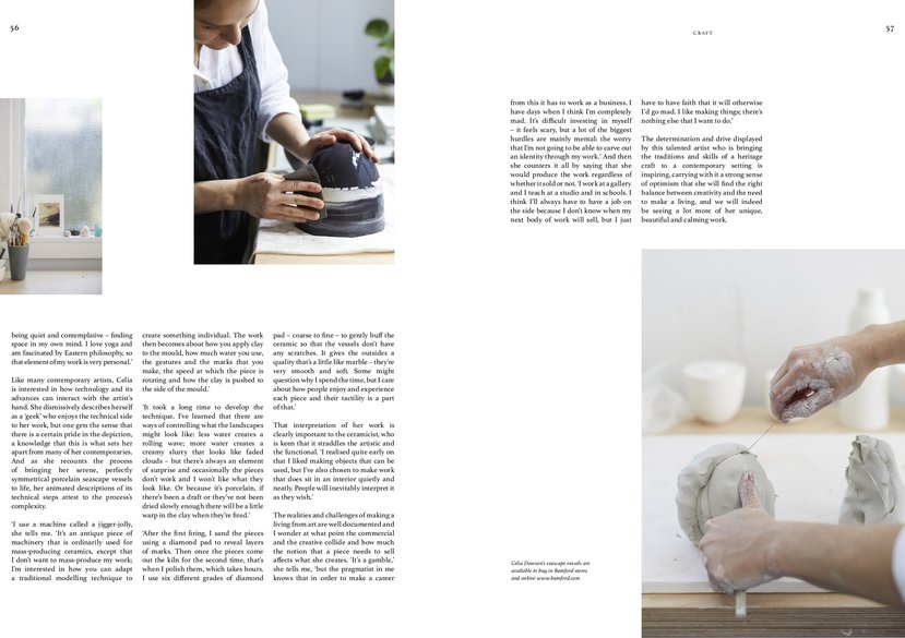 SEED Magazine Vol 1 July 2020. 'Shifting Tides' double page article