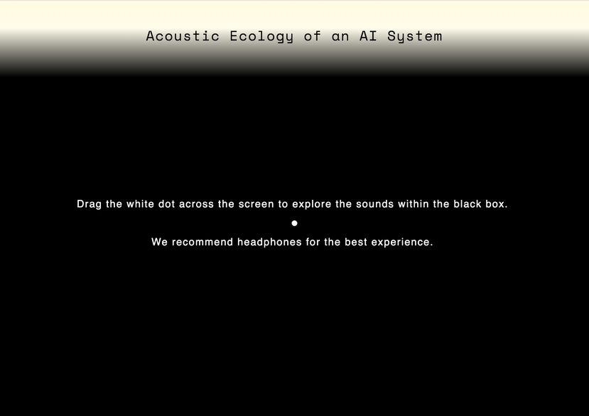 Acoustic Ecology of an AI System