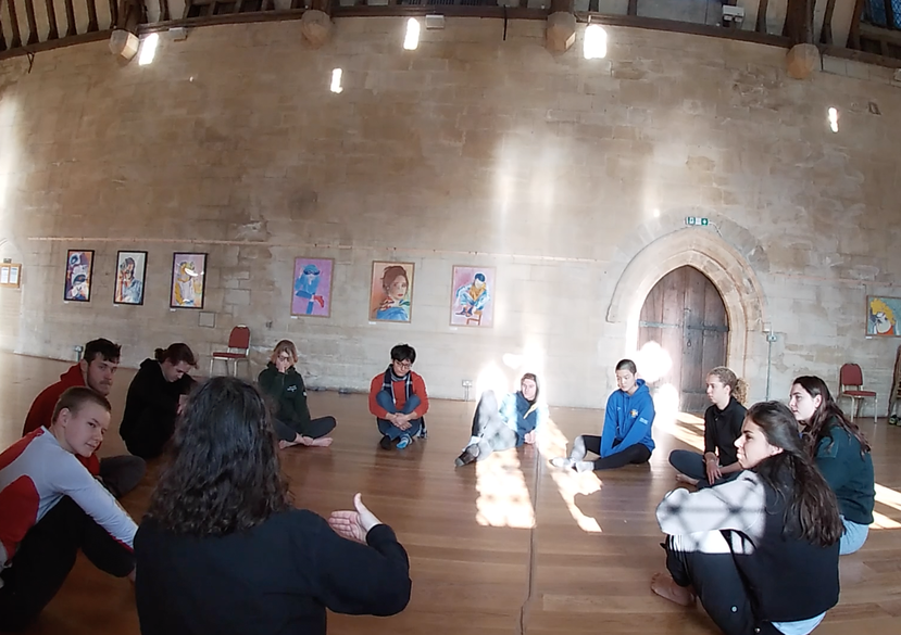 UWC Atlantic College: Discussion after Collaborative Improvisation practice