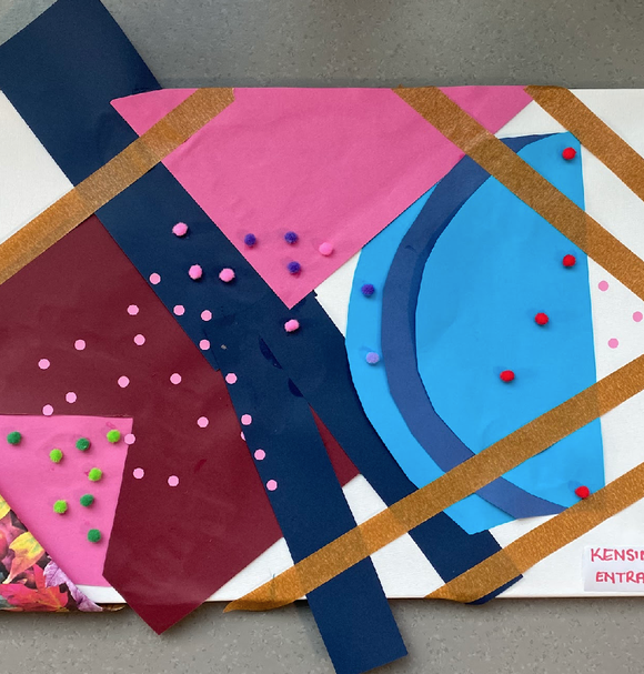 A physical representation of one of the RCA's public spaces, created by a workshop participant on the Space in Mind project