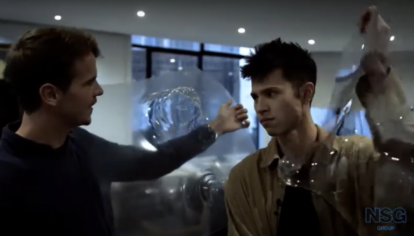 screen grab from NSG Hackathon video