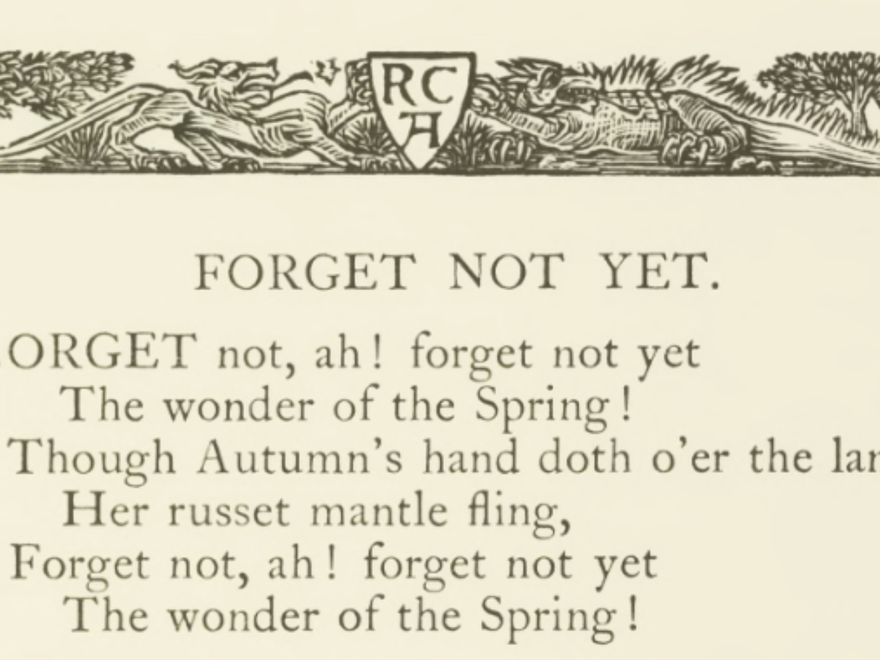 A paragraph of poetry