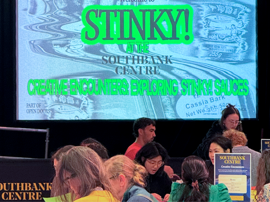 a powerpoint saying stinky