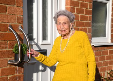 Sheila Webster the inspiration behind Invisible Creations® alongside the company's Plant Pot Holder